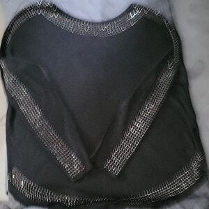 Black Embellished Women's Sweater